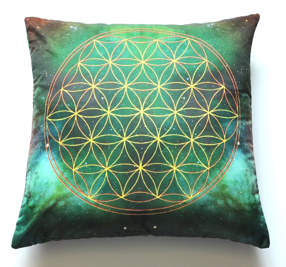 7493 Geometry Symbol Meditation Double Sided Cushion Pillow Cover 17"x17"